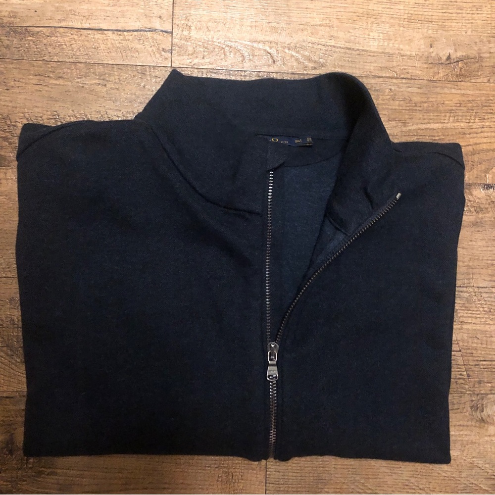 Polo Ralph Lauren navy blue zip up jacket xlt